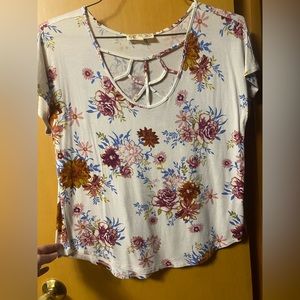 Pink Rose floral top